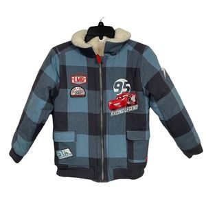 Disney Pixar LIGHTNING Racing Piston Cars Champion Sherpa Heavy Jacket 9/10